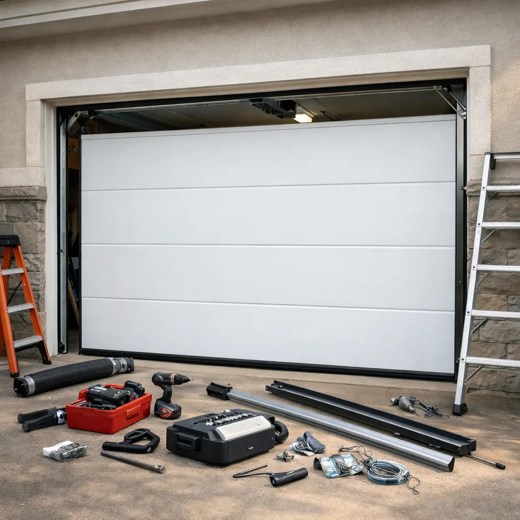 Installation de portes de garage à Cluses par Michael Stores & Fermeture